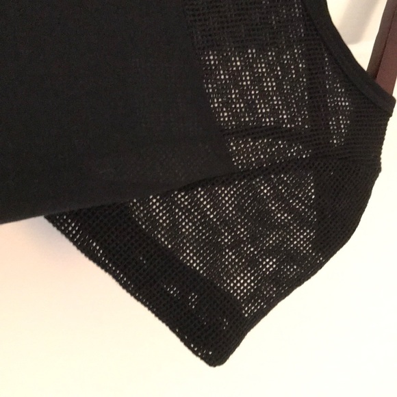DKNYC black cotton top with mash details size M - Picture 2 of 5